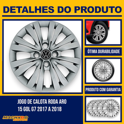 Jogo Calota Aro 15 Gol G7 20017 Até 2018