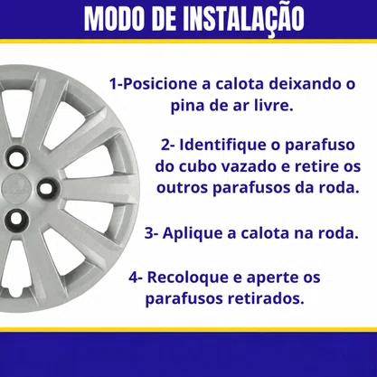 Jogo Calota Aro 15 Gol Voyage G5 2009 Até 2013