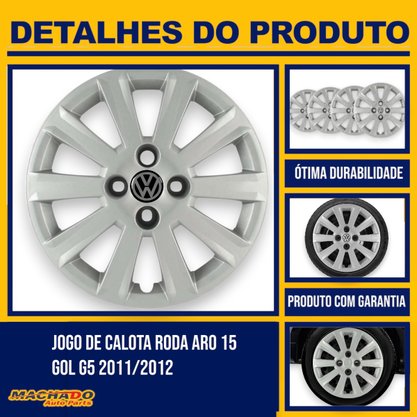 Jogo Calota Aro 15 Gol Voyage G5 2009 Até 2013