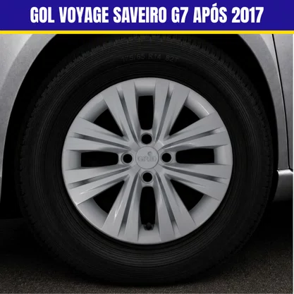 Jogo Calota Aro 15 Gol Voyage Saveiro G7 Após 2017 Grafite