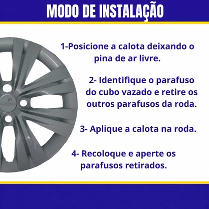 Jogo Calota Aro 15 Gol Voyage Saveiro G7 Após 2017 Grafite