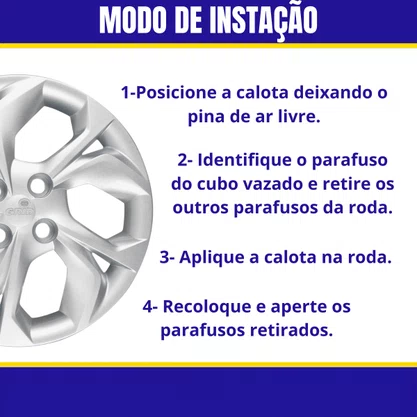 Jogo Calota Aro 15 Hyundai Hatch Sedan HB20 2019 Até 2022 