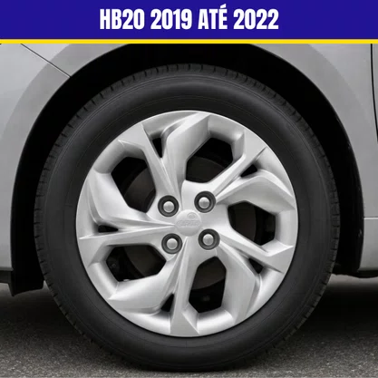 Jogo Calota Aro 15 Hyundai Hatch Sedan HB20 2019 Até 2022 