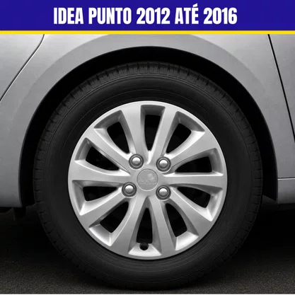 Jogo Calota Aro 15 Idea Punto 2012 Até 2016 