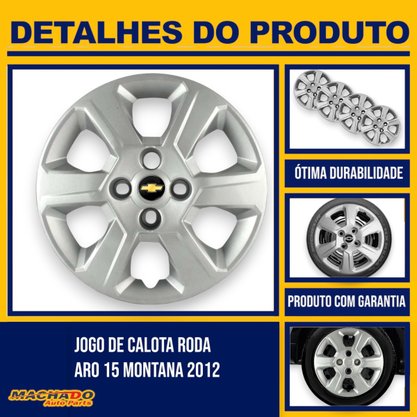 Jogo Calota Aro 15 Chevrolet Montana 2011 Até 2020