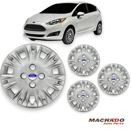 Jogo Calota Aro 15 Ford New Fiesta 2014 Até 2017