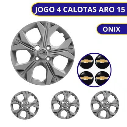 Jogo Calota Aro 15 Onix Prisma Após 2021