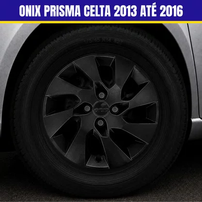 Jogo Calota Aro 15 Onix Prisma Celta 2013 até 2016