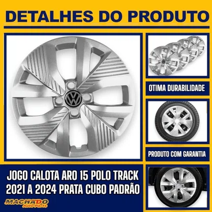Jogo Calota Aro 15 Polo Track 2021 Até 2024 