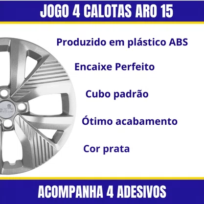 Jogo Calota Aro 15 Polo Track 2021 Até 2024 