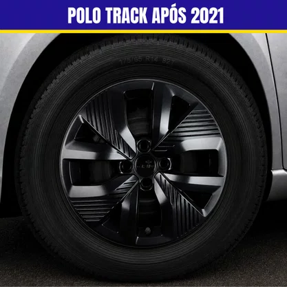 Jogo Calota Aro 15 Polo Track 2021 Até 2024 Preto Brilho