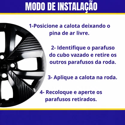 Jogo Calota Aro 15 Polo Track 2021 Até 2024 Preto Brilho