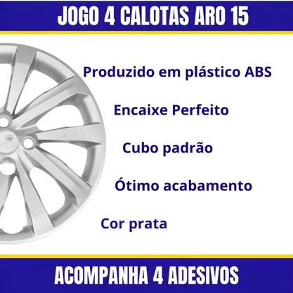 Jogo Calota Aro 15 Strada Todas Após 2021
