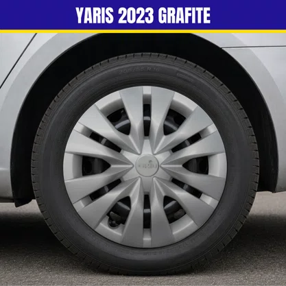 Jogo Calota Aro 15 Yaris 2023 Grafite