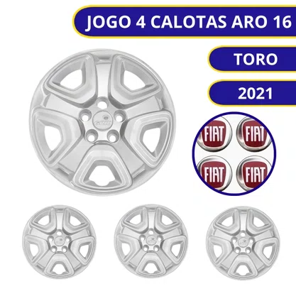 Jogo Calota Aro 16 Fiat Toro 2021 