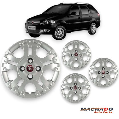 Jogo Calota Aro 14 Fiat Palio Adventure Locker 2008 Até 2014