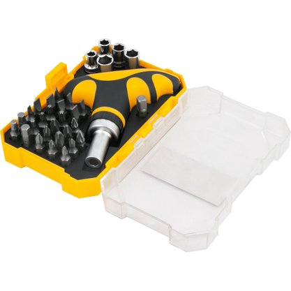 Jogo De Bits Ponteira Crv Com 32 Peças Encaixe 1/4 VONDER