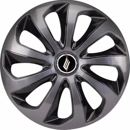 Jogo de Calotas Esportivas Aro 13 Velox Graphite e Black ELITTE