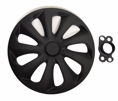 Jogo de Calotas Esportivas Aro 14 Fosco Black ELITTE