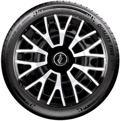 Jogo de Calotas Esportivas Aro 14 Triton Black e Silver Unicolor ELITTE