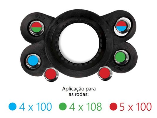 Jogo de Calotas Esportivas Aro 14 Triton Black e Silver Unicolor ELITTE