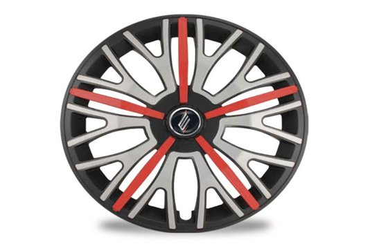 Jogo de Calotas Esportivas Aro 14 TRITON SPORT Black Silver Red ELITTE