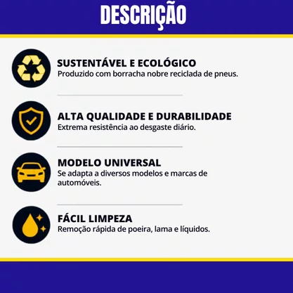 Jogo De Tapete Universal Com Opção De Recorte Serie 3