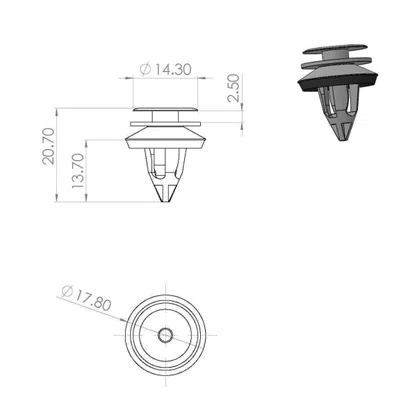 Kit 10 Grampo Forro Interna Land Rover Range Rover Evogue 02/19 BMW X1 09/17 X6 05/17