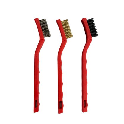 Kit 3 Escovas Aço Inox Latão Nylon SIGMA