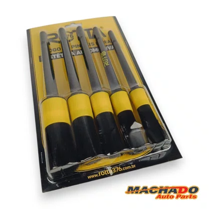 Kit 5 Pinceis Detail Uso Externo/Interno ROTTA