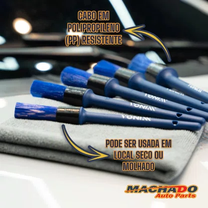 Kit 5 Pincéis Detalhamento Externo VONIXX