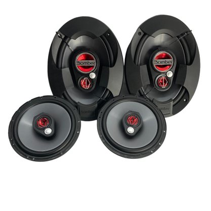 Kit Alto Falante 6 e 6x9 Polegadas 250w Rms BOMBER