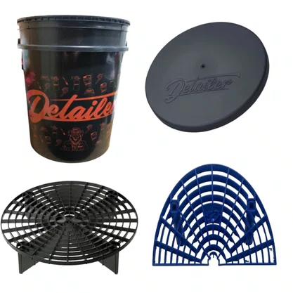 Kit Balde Separador De Particulas, Grelha Inclinada E Tampa