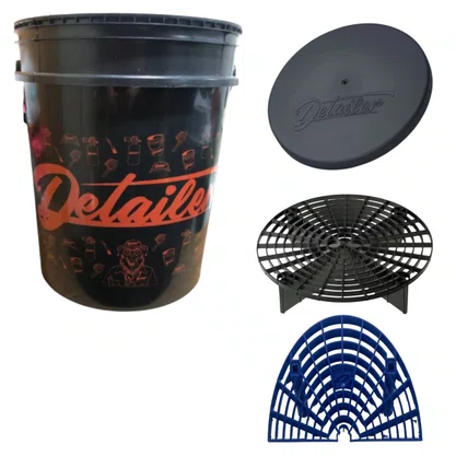 Kit Balde Separador De Particulas, Grelha Inclinada E Tampa