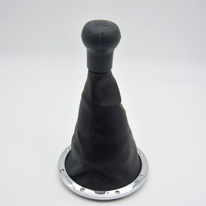 Kit Coifa Com Bola De Cambio Com Aro Cromado Gol G3 99/05