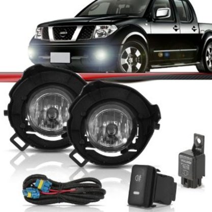 Kit Farol Milha Frontier 2007 a 2012 com Interruptor Modelo Original