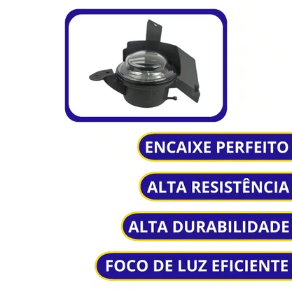 Kit Farol Auxiliar Milha Fiesta 2007 a 2009 Ka 2008 a 2011 Kit Completo