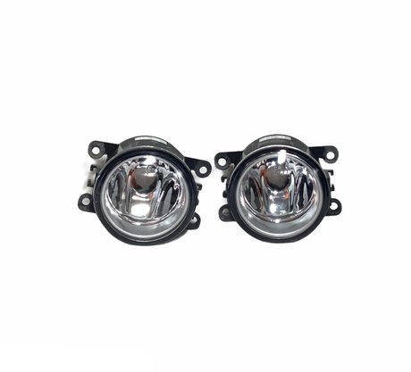 Kit Farol Auxiliar Milha Fit 2015 a 2017 Com Molduras Botão Modelo Original 