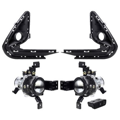 Kit Farol Auxiliar Milha HB20 2020 a 2022  Com Grades  Botão Modelo Original 