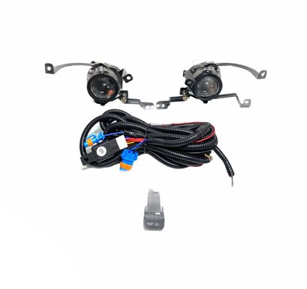 Kit Farol Auxiliar Milha HB20 Hatch Sedan 2016 a 2019 Sem Grades Botão Modelo Original 
