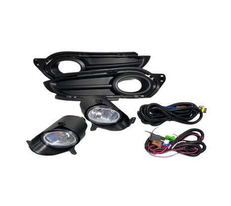 Kit Farol Auxiliar Milha HR-V 2015 a 2018 Com Molduras Botão Modelo Original
