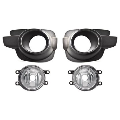Kit Farol Auxiliar Milha Kwid 2017 a 2020 Com Grade Preta Kit Completo