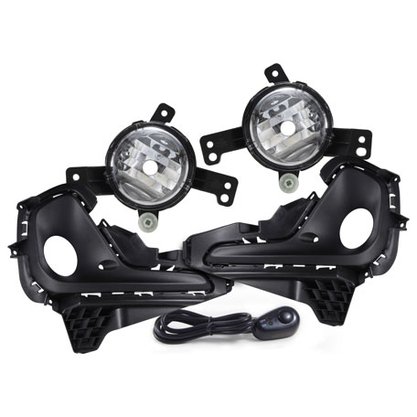 Kit Farol Auxiliar Milha Onix Plus Hatch 2020 a 2022 Com Molduras Botão Modelo Original    