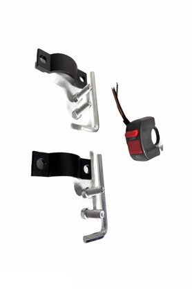 Kit Farol De Milha LED Moto Universal Angel Eyes U7 6000K 20W Luz Branca Farol Alto Baixo Neblina SHOCKLIGHT 