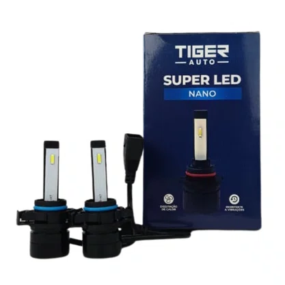 Lampada Automotiva Nano Tiger Led 12V 6000K H16 Com 2 Unidadaes