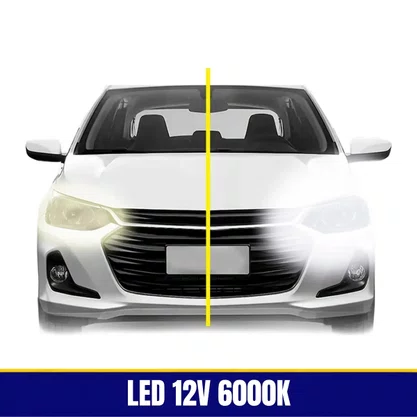 Lampada Autpmotiva Headlight Nano S14 Led 12V 6000K H1 Com 2 Unidades