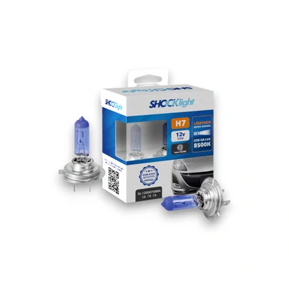 LAMPADA FAROL H7 55W SUPER BRANCA 8500K 12V