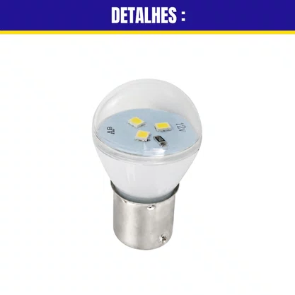 Lâmpada Led Luz Branca 1 Polo Avulsa 12V