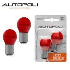 Lâmpada Led Luz Vermelha 2 Polo Par 12V AUTOPOLI