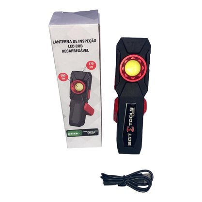 Lanterna De Inspeção Led Cob Recarregável 10W 600LM SIGMA